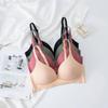 Women's Japanese Style Lightweight Seamless Bra Wireless Minimizing for Large Bust Palm Support Triangle Cup Smooth Surface Underwear