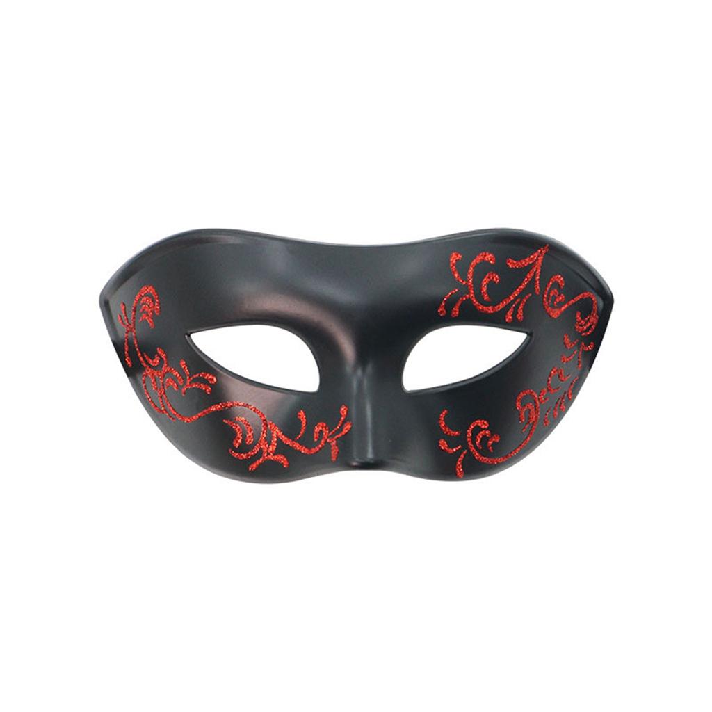 Painted Half Face Masquerade, for Halloween, Costume Parties and Couples