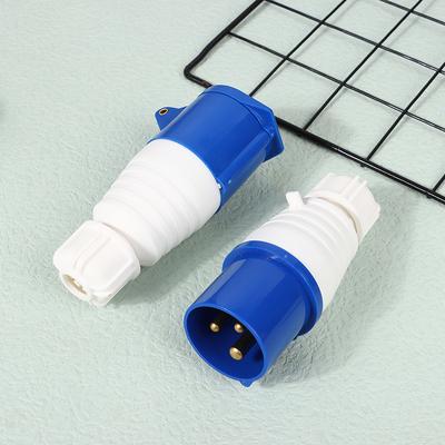 Hot 220V 16A 3 Pin Industrial Waterproof Plugs/Socket Male/Female Connector IP44 2P For Caravan Motorhome Trailer Truck Yacht