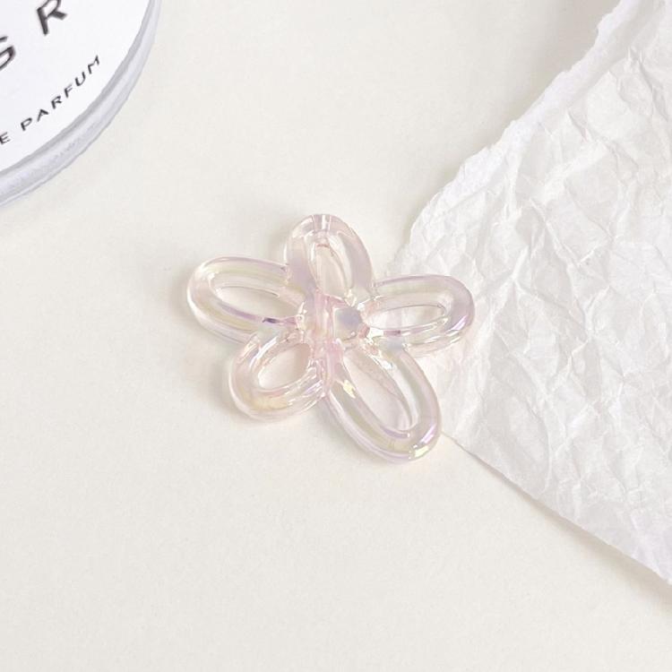 Colorful Hollow Flower Charm Necklace Pendant Bracelet Jewelry Making Handmade