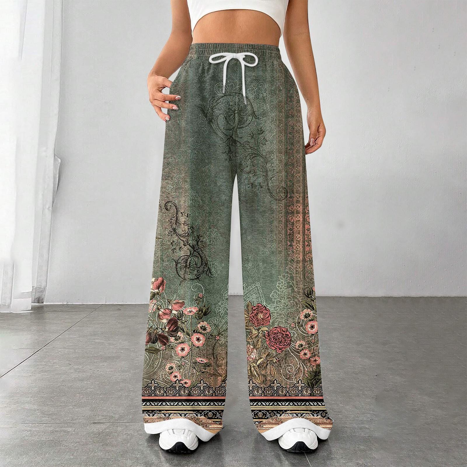 

Женские модные свободные повседневные спортивные брюки с завязками и закрытой талией, повседневные брюки M зелёный