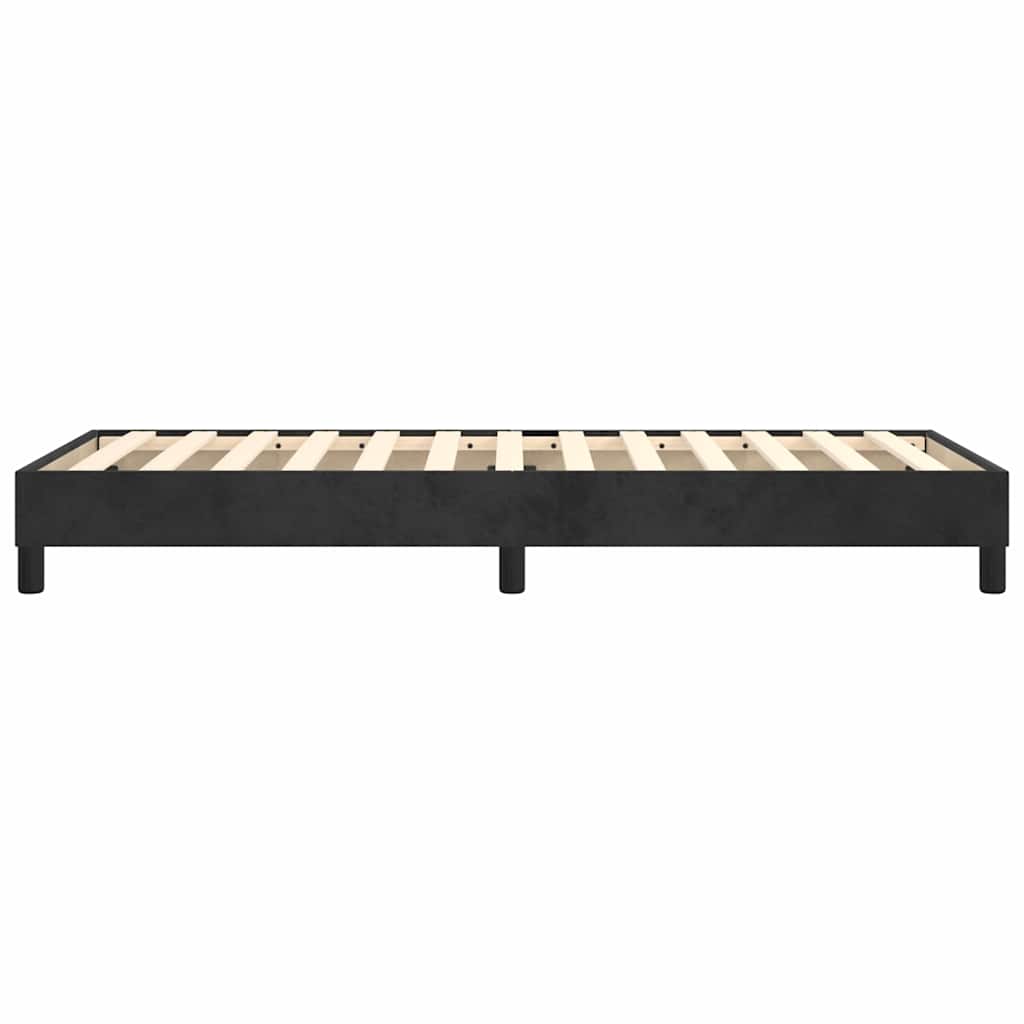 Box Spring Bed Frame Black 80 X 200 Cm Velvet