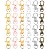 10pcs/bag Retro Alloy Keychain Lobster Clasp Hooks Swivel Split Key Ring For Dog Chain Bag Key Pendant Connector Accessories