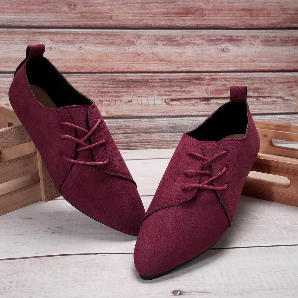 Women's Pointy Head Shoes Summer Plus Size Shallow Mouth Flats Casual Solid Colour Non-slip Lightweight Loafers Zapatillas Mujer