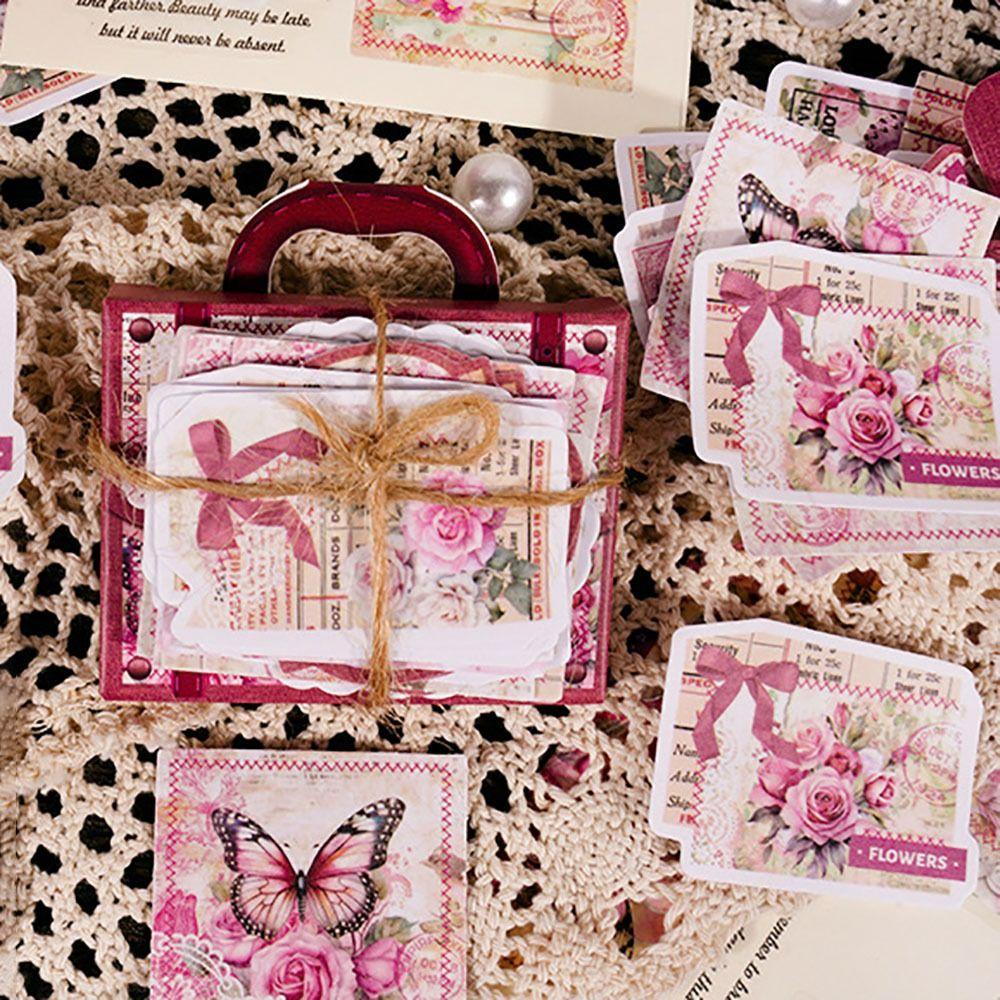 30Pcs Handbook Decor Decorative Stickers Student Stationery Washi Stickers Scrapbooking Sticker