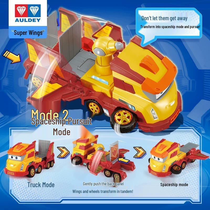 Super Wings Jin Xiaozhi Transformer Robot Truck & Spaceship Toy Set