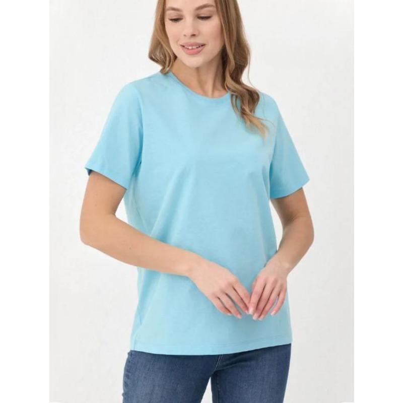 

Summer Round Neck Top Fashionable Casual Pure Cotton Solid Color Short Sleeved Women s T-shirts S