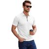 Men's Half-Zip Collar T-Shirt Breathable Loose Fit Summer Casual