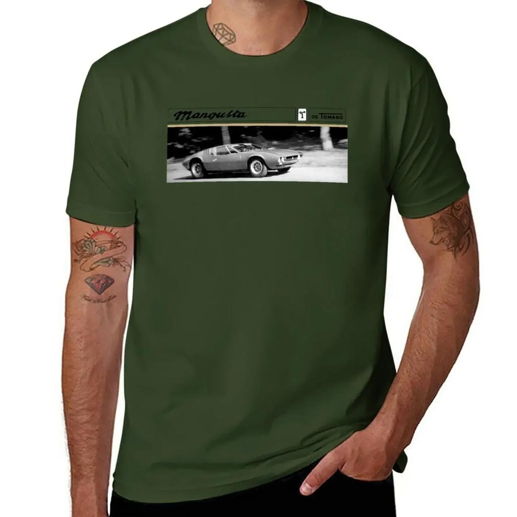 DE TOMASO MANGUSTA T-Shirt schnelltrocknende Tops Sommerkleidung Designer-T-Shirt Herren
