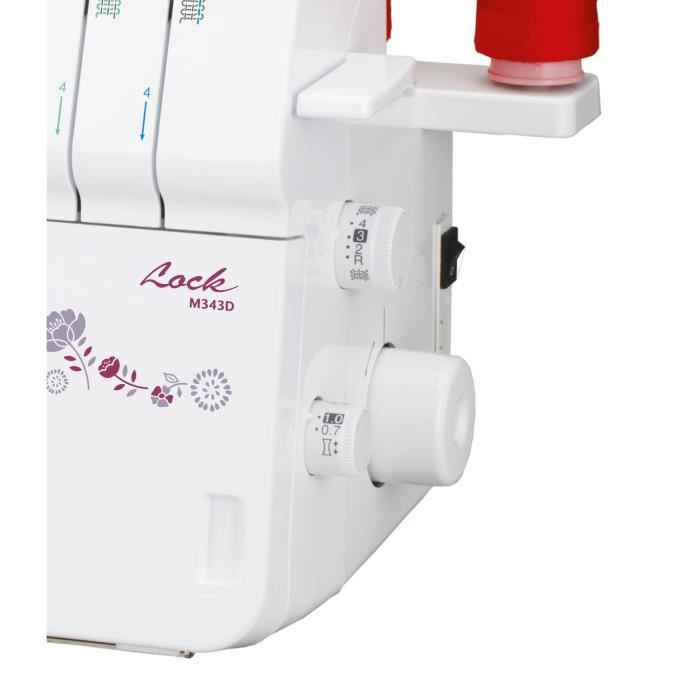 BROTHER M343D Overlocker - 2 Needles, Free Arm, Simplified Threading Path, Adjustable Differential