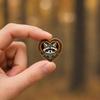 Brooch Pin, Forest Animals Heart-Shaped Brooch, Thickened Zinc Alloy Badge, Enamel Paint Tree Hole Secure Pin for Coat Hat Backpack Gift