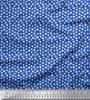 Soimoi Japan Crepe Satin Fabric Clover Leaves Small Print Fabric by Metre 42 Inch