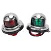 1 Pair Set 12V 24V Red Green Sailing Signal Light Marine Boat LED Bow Navigation Lamp Accessory