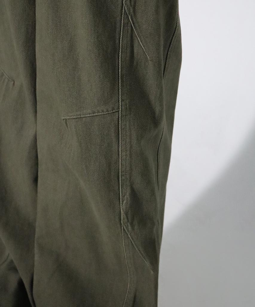 CHICKS Cotton Cut-Out Balloon Pants Khaki