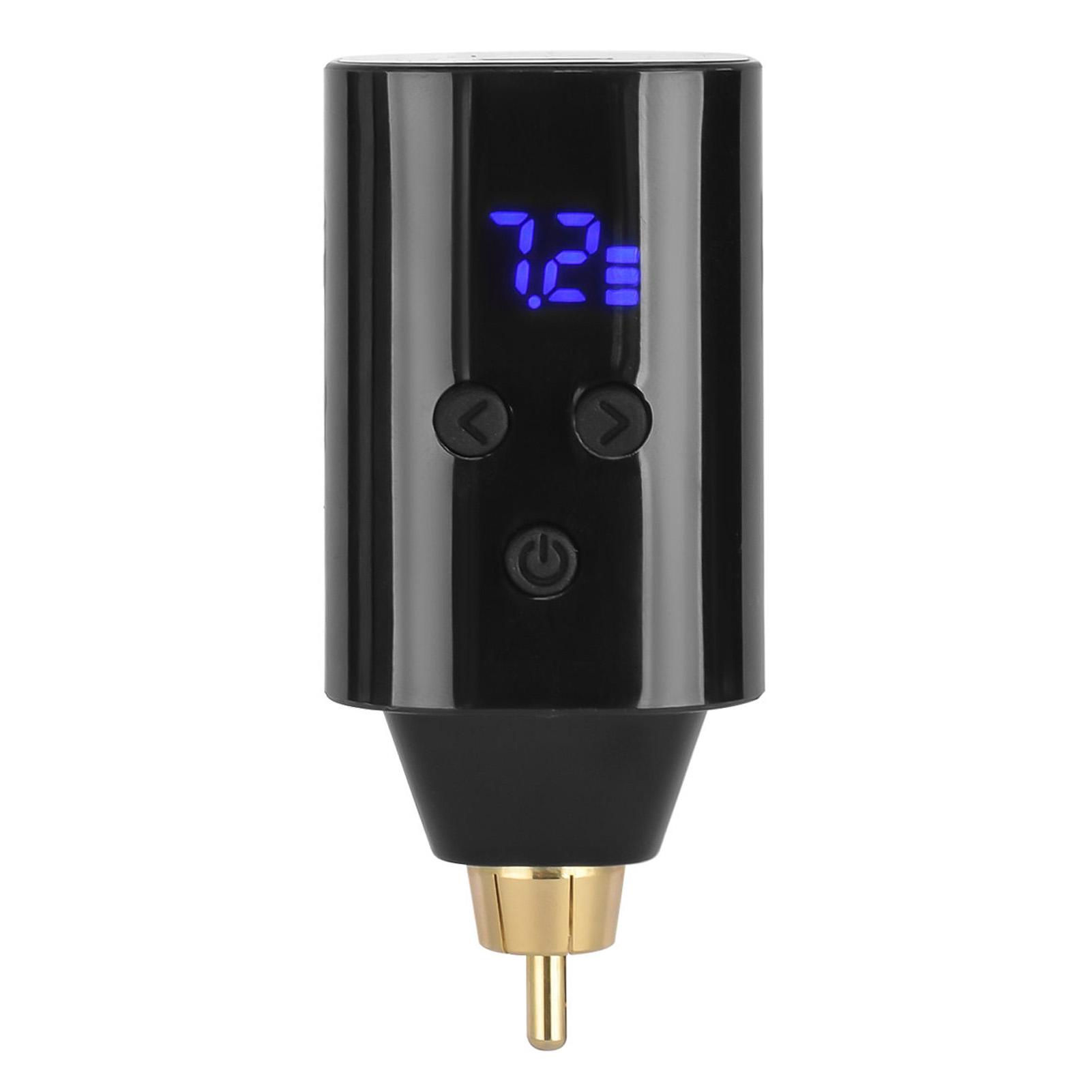 

Беспроводной блок питания для татуировки с ЖК-дисплеем, двухрежимный переключатель, зарядка через USB, блок питания для тату-машинки RCA RCA