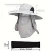 Breathable Foldable Fishing Cap Adjustable UV Sun Protection Hat for Men Women Outdoor Hiking Camping