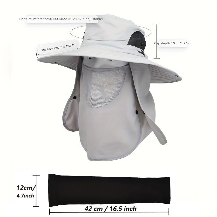 Breathable Foldable Fishing Cap Adjustable UV Sun Protection Hat for Men Women Outdoor Hiking Camping