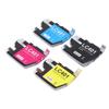 Sada 4ks inkoustových kazet pro výměnu inkoustové tiskárny Černá azurová purpurová žlutá LC401