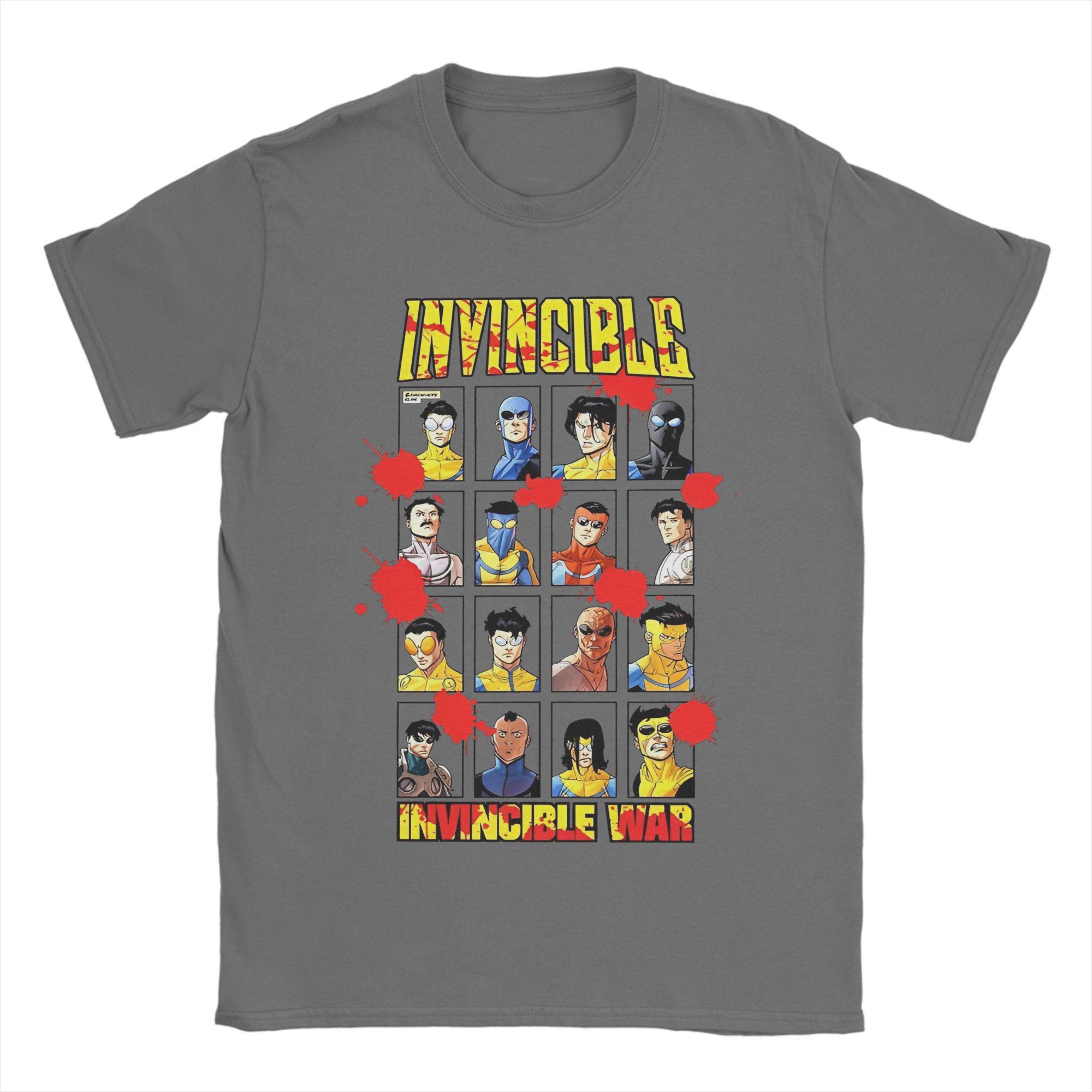 

Men s T-Shirt Invincible Variants Mark Grayson Awesome Cotton Tees Short Sleeve Invincible War T Shirts Crewneck merch Big Size 3XL