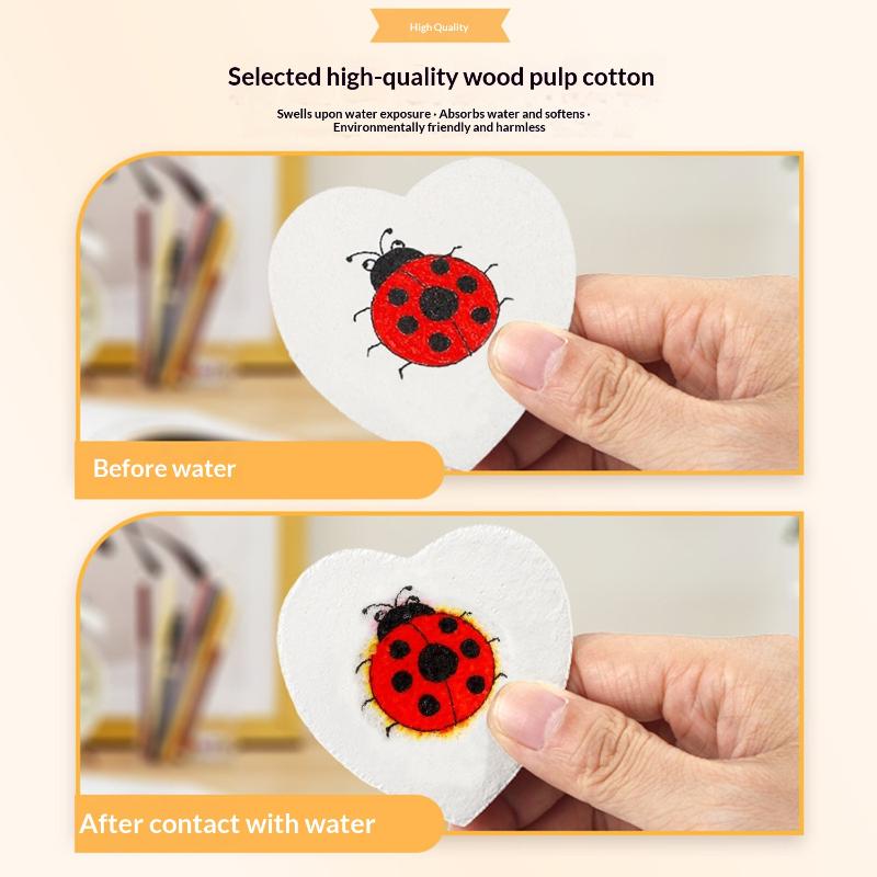 1 Set Diy Drawing Art Educational Craft Sponge Canvas Board Handicraft Toy 3D Magic Puffy Foam Texture Painting Paper For Kids