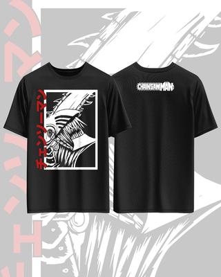 Chainsaw Man Anime Printed Pure Cotton Tshirt for Men and Women Casual Fashion Oversized Summer Anime Peripheral Clothing