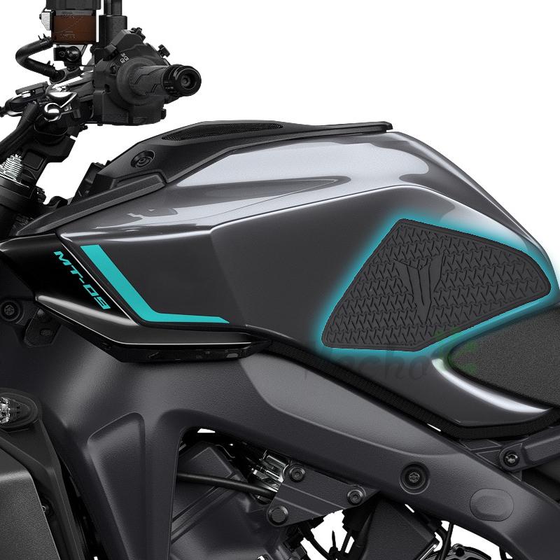 For YAMAHA mt 09 MT-09 MT09 2024 2025 Accesorios Tank Pad Non-slip Side Fuel Tank Pad Stickers Waterproof Rubber Sticker