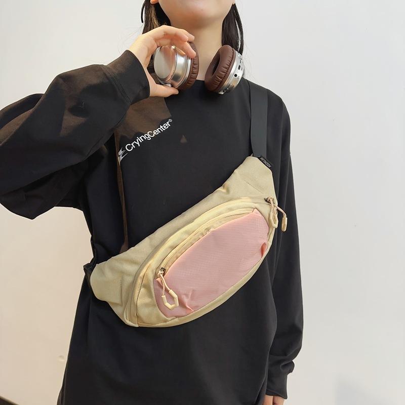 Outdoor Commuting Men'S Durable And Lightweight Fanny Pack, Daily Leisure Waterproof Material, Sports Breathable Hanging Bag, Cycling And Running