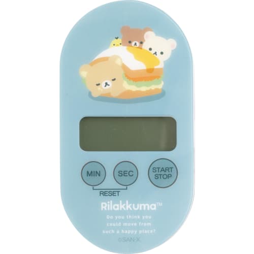 SAN-X Rilakkuma Kitchen Timer Blue EM33601 H105 X W55 X D20mm