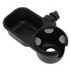 2 In 1 Stroller Snack Holder Universal Stroller Snack Catcher for Children Travel Daily Life Black