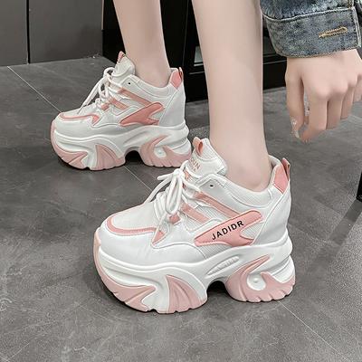 Fashion Hot Sale Women Platform Casual Breathable Mesh Shoes 2025 New Spring Chunky Sneakers Wedges Hollow Leisure Shoes for Woman