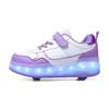 Four wheel roller shoes Boys and girls walking shoes can walk, slide and shrink flashing lights for primary school students