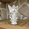 Praying Angel Figurine 3D Printed Angel Wings Statue