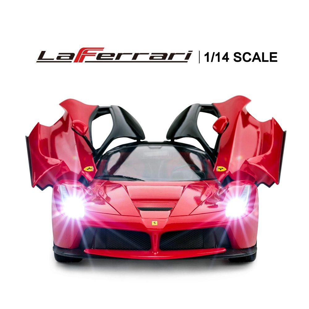 RASTAR RC Car 114 Scale Ferrari LaFerrari Radio Controlled Toy Car Model Car Red 2.4GHz 33.8158.3 Cm