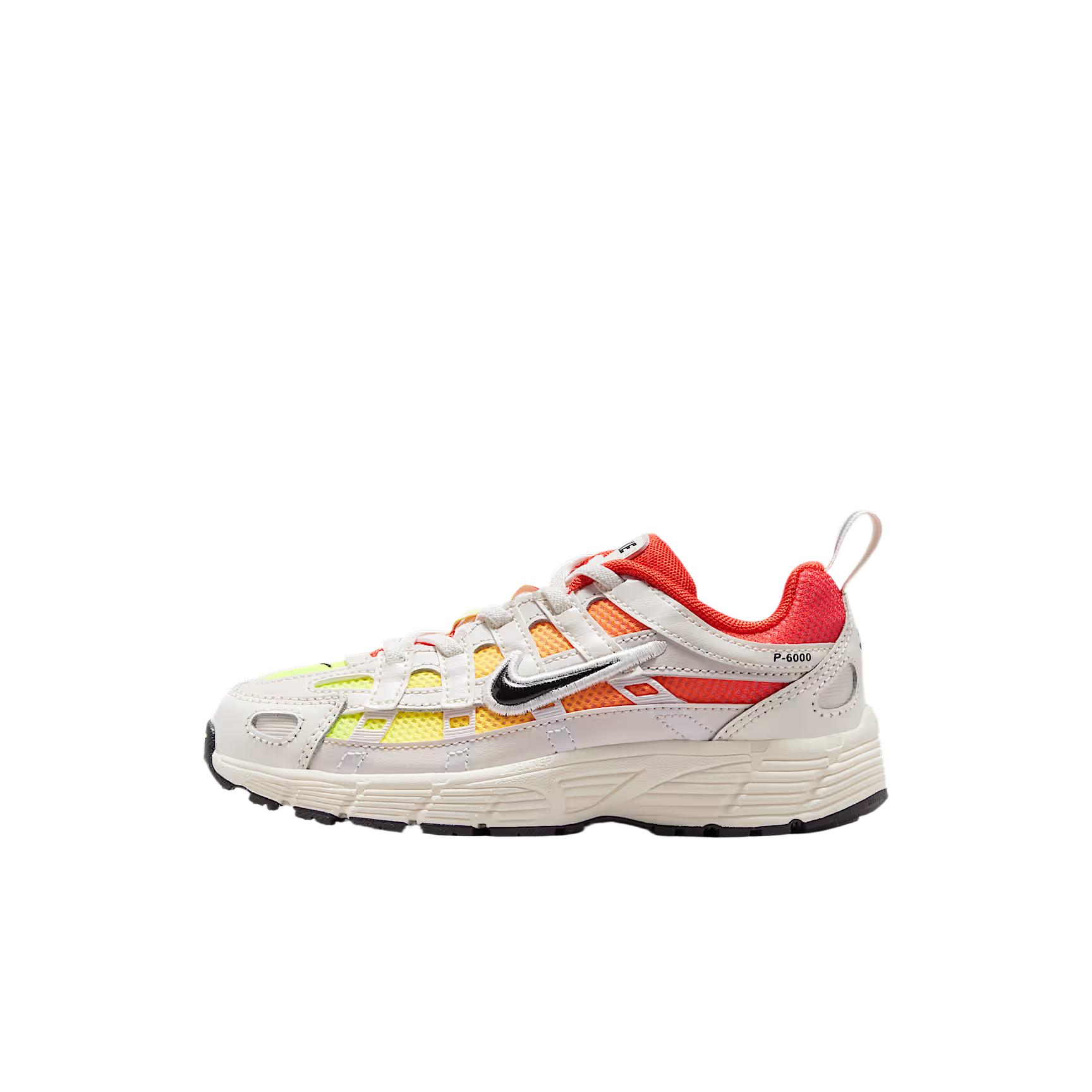 

Nike P-6000 Leather Synthetic Mesh Cushioning Reflective Durable Comfortable Breathable Low-Top Running Shoes Kids sneakers IO9923-100 33.5