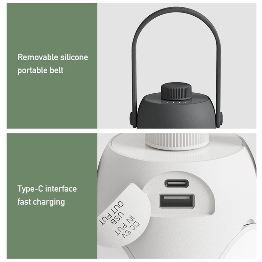 Camping Lantern 3 Colors Emergency Light Waterproof Foldable Super Bright Flashlight Hiking Hanging Led Powerbank Usb C Lanterns