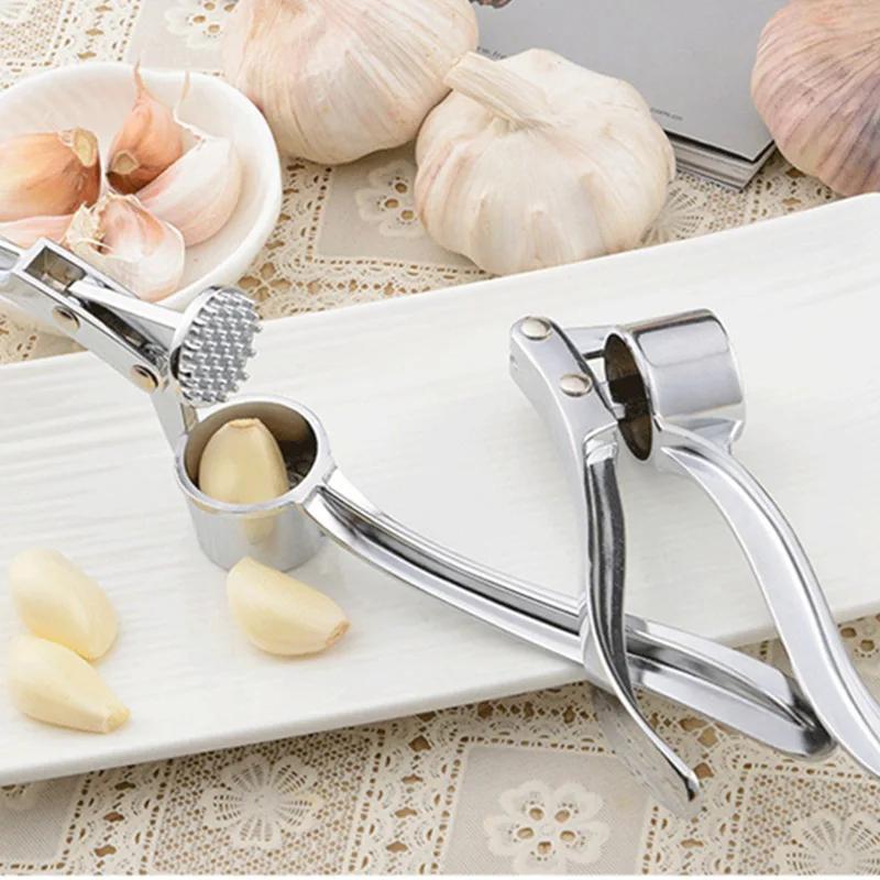 Garlic Crusher Stainless Steel Garlic Crusher Handheld Garlic Pressing Crusher Ginger Crusher Kitchen Tools