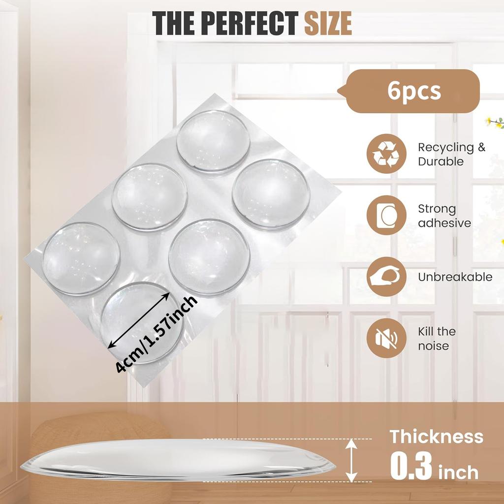 Türstopper Silikon Türgriff Puffer Wandschutz Türknauf Stoßfänger Möbel Geschützt Crash Pads Stoßfeste Ringe