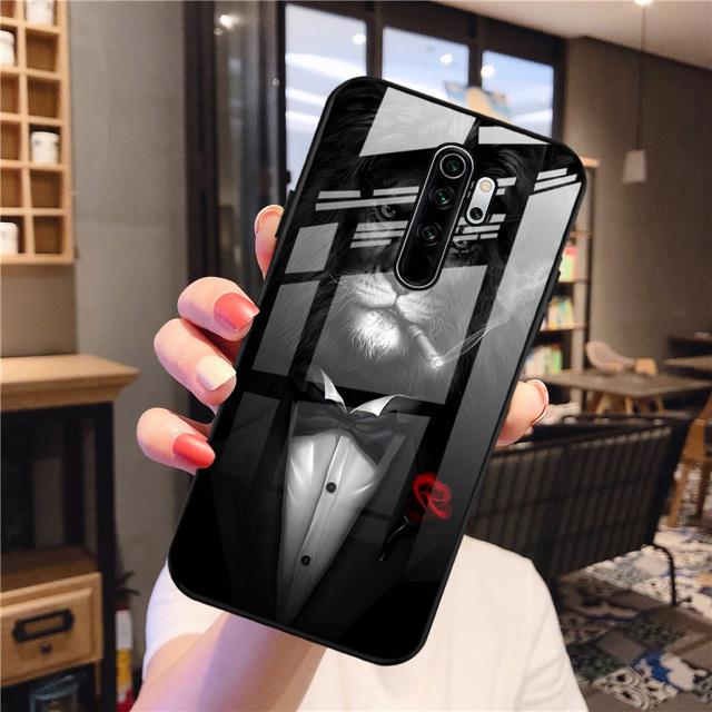 Protective Case For Xiaomi Redmi Note 8 Pro Case Tempered Glass Hard Funda For Xiaomi Redmi Note8 Pro Phone Cover Note 8pro Capa