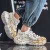 Four Season New Trend Fashionable Casual Style Sports Breathable Thick Sole High Rise Low Top Men's Shoes