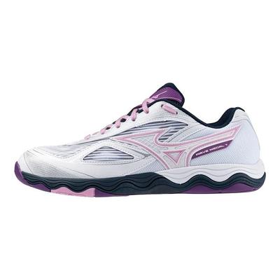 Wave Medal 7 Comfortable Versatile Non-Slip Durable Low-Top Training Shoes Women Sneakers White 81GA231511