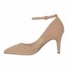 Women's 80mm Velvet Toe Ankle Strap D‘orsay Pumps High Heels Pump Party Wedding Dress Shoes Shoe