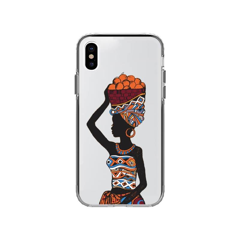 YNDFCNB Cartoon South Africa Woman Phone Case for iPhone 11 12 13 Mini Pro XS MAX 8 7 6 6S Plus X 5S SE 2020 XR Cover