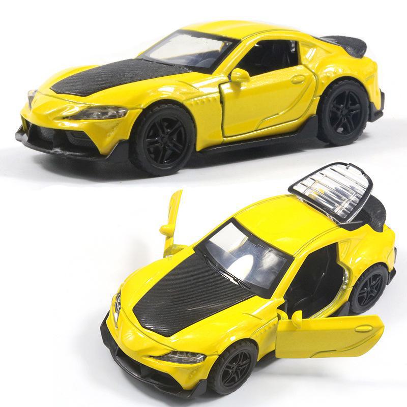 "Children's Off-Road Alloy Car Models with Open Doors - Sports Car Cake Decorations and Gifts for Boys"