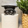 3D Printed Raccoon Toilet Paper Holder - Playful Bathroom Decor with Lid, Ideal Gift for Humor Lovers, Freestanding Design, Raccoon Bathroom Decor