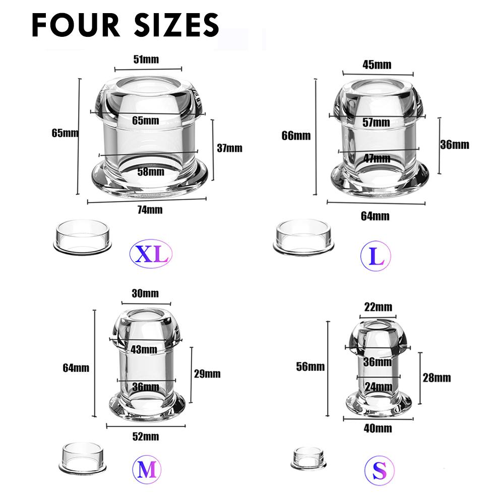 Duté zrcátko vykukující anální korálky anální zátka se zátkou expandér Tunel Transparentní dilatace konečníku Dospělí Ženy Muži Gay
