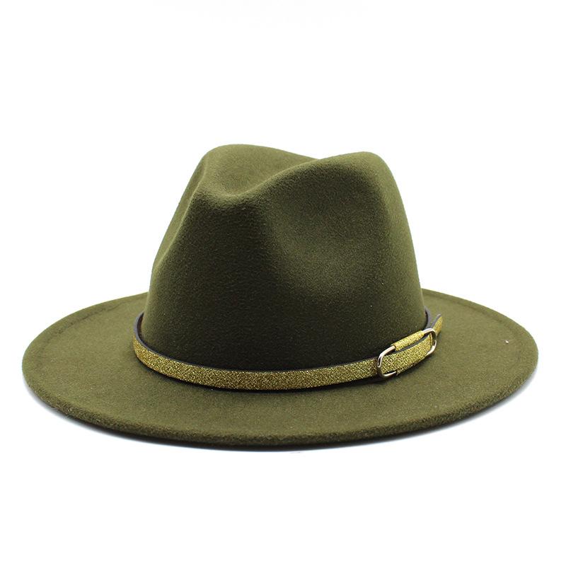 Jazz Hat Season British Retro Top Hat Women'S Trendy Women'S Woolen Hat