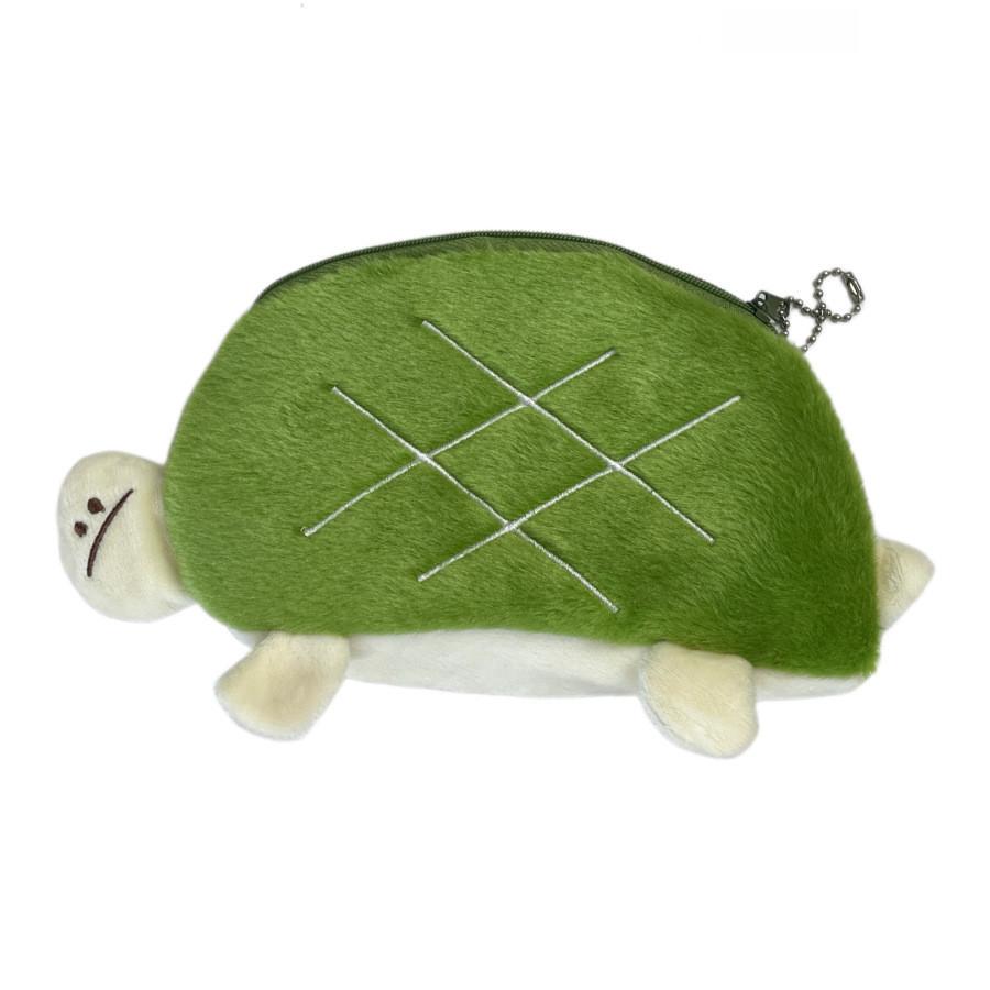 Adorable Estuche de Lápices de Tortuga de Peluche Lindo Bolso de Papelería de Animales Para Niños Almacenamiento