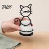 Cat Shaped Pen Holder Flower Pot Holder, Multifunctional Desktop Vase Organizer for Mini Small Plants, Minimalist Stand with Pots, Home Decor