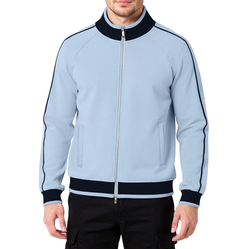 Men's  Women's  Shoulder Insertion  Standing Collar  Zipper  Cardigan  Leisure  Hoodie  Coat