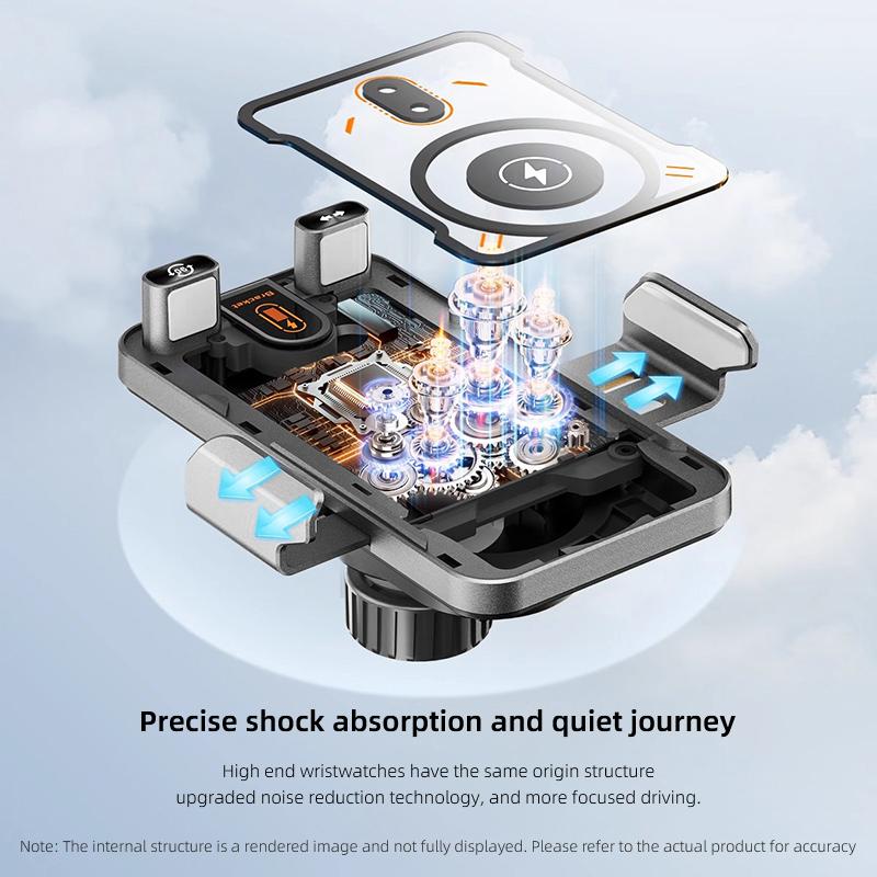 Cup Holders Car Phone Wireless Charger Holder 360° Rotation Mount For Jeep Renegade Wagoneer Avenger Recon Wrangler JK Gladiator